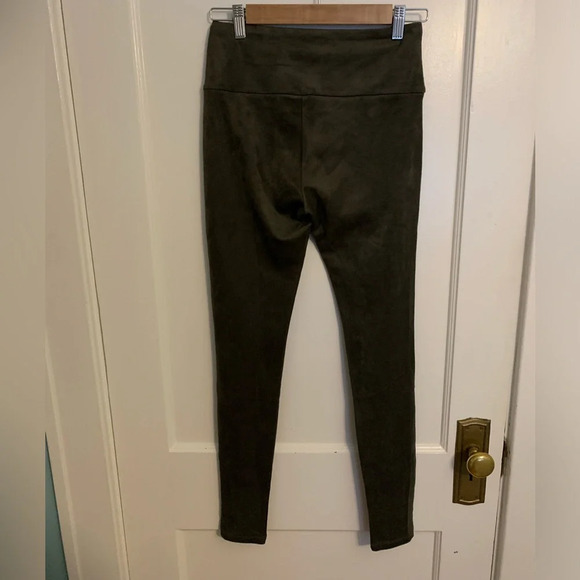 J. McLaughlin forest green faux suede leggings, women’s size XS - Picture 6 of 7